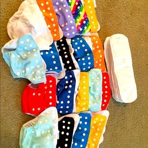 19 newborn alvas cloth diapers
